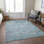 Machine Washable Indoor/Outdoor Christain ACN1373 Teal Rug-102719981