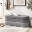 Repose-pieds ovale rembourré avec rangement, repose-pieds multifonctionnel et rangement caché-760563507