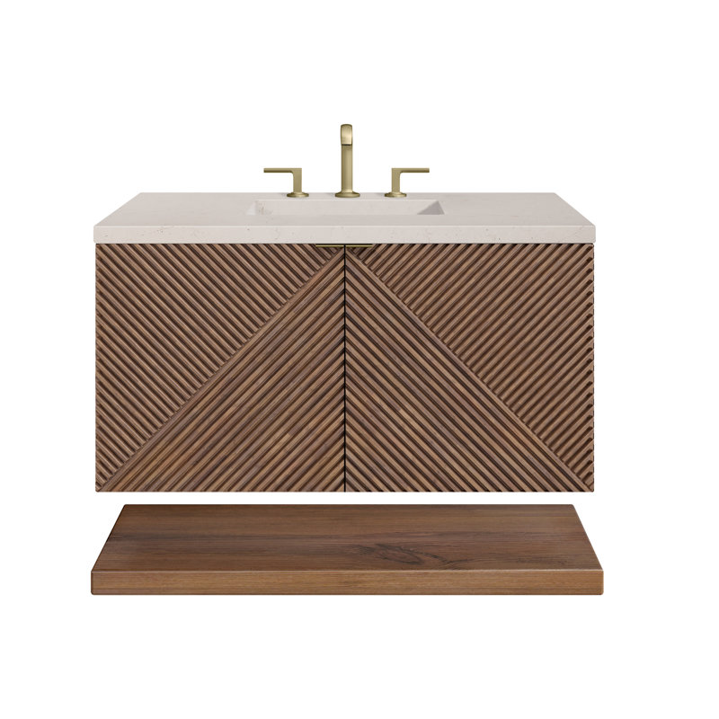 Marcello 36'' W Single Vanity, 8" Widespread, Charcoal Soapstone