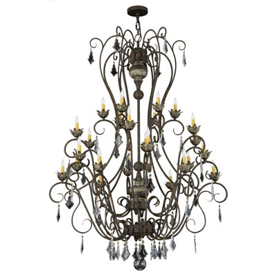 24 - Light Dimmable Empire Chandelier