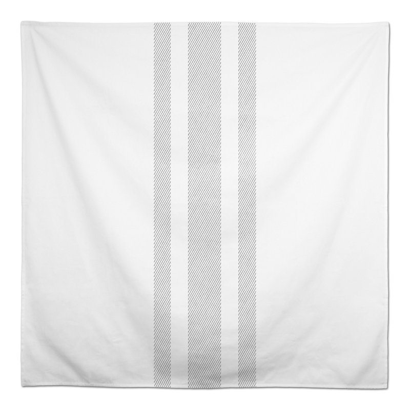 Mccafferty Striped Square Tablecloth, Gray