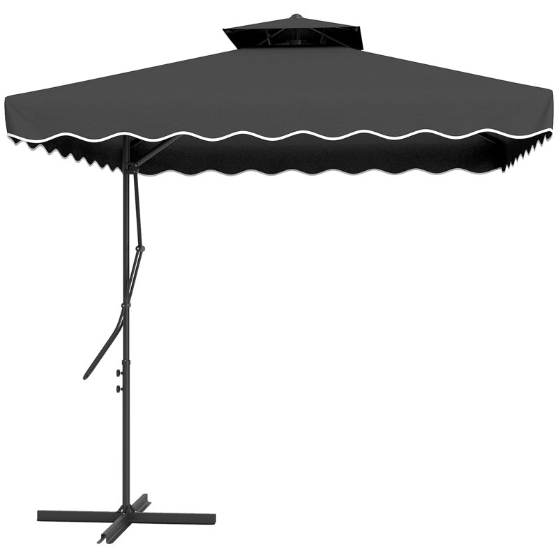 243cm Cantilever Parasol, Black