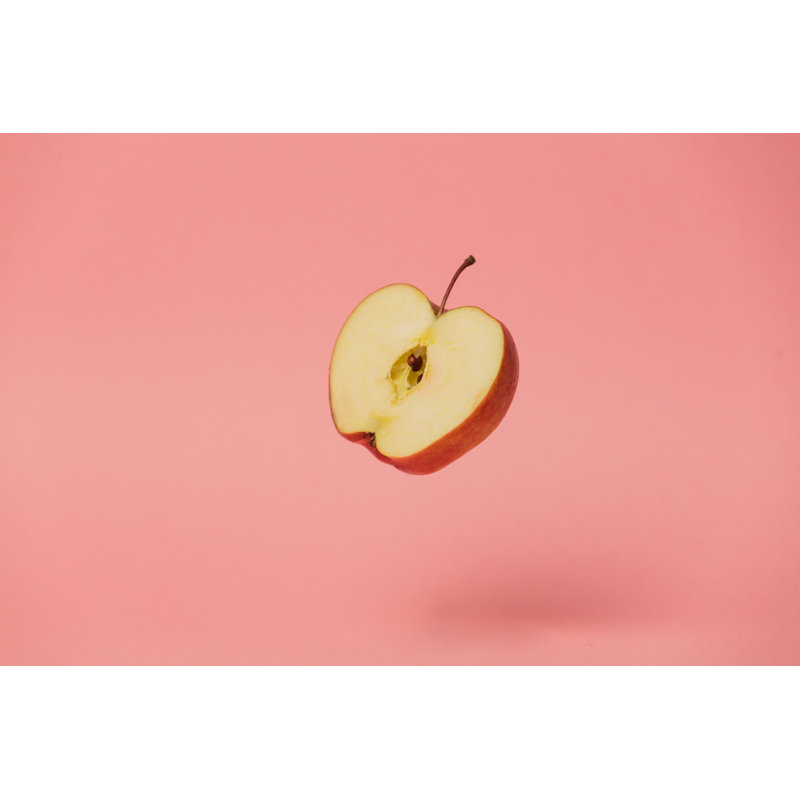 Half Apple In Air by Massonstock - Wrapped Canvas Print, 30cm H x 46cm W x 3.8cm D