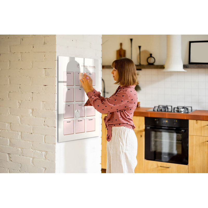 Magnetic Glass Photo Memo Board