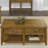 Laron Rectangular Cocktail Table w/ Two Push-Through Drawers-1738167413