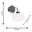 Angenetta Glass Armed Sconce-507615482-506533009