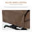 Power Lift Recliner Chair for Elderly, PU Leather Massage Recliner with Heat & Side Pockets, Electric Reclining Sofa for Living Room & Bedroom, Dark Brown
