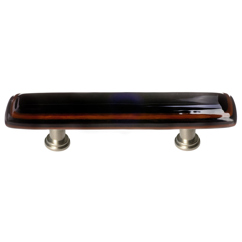 Stratum Bar / Handle Pull, Woodland/Black, Satin Nickel