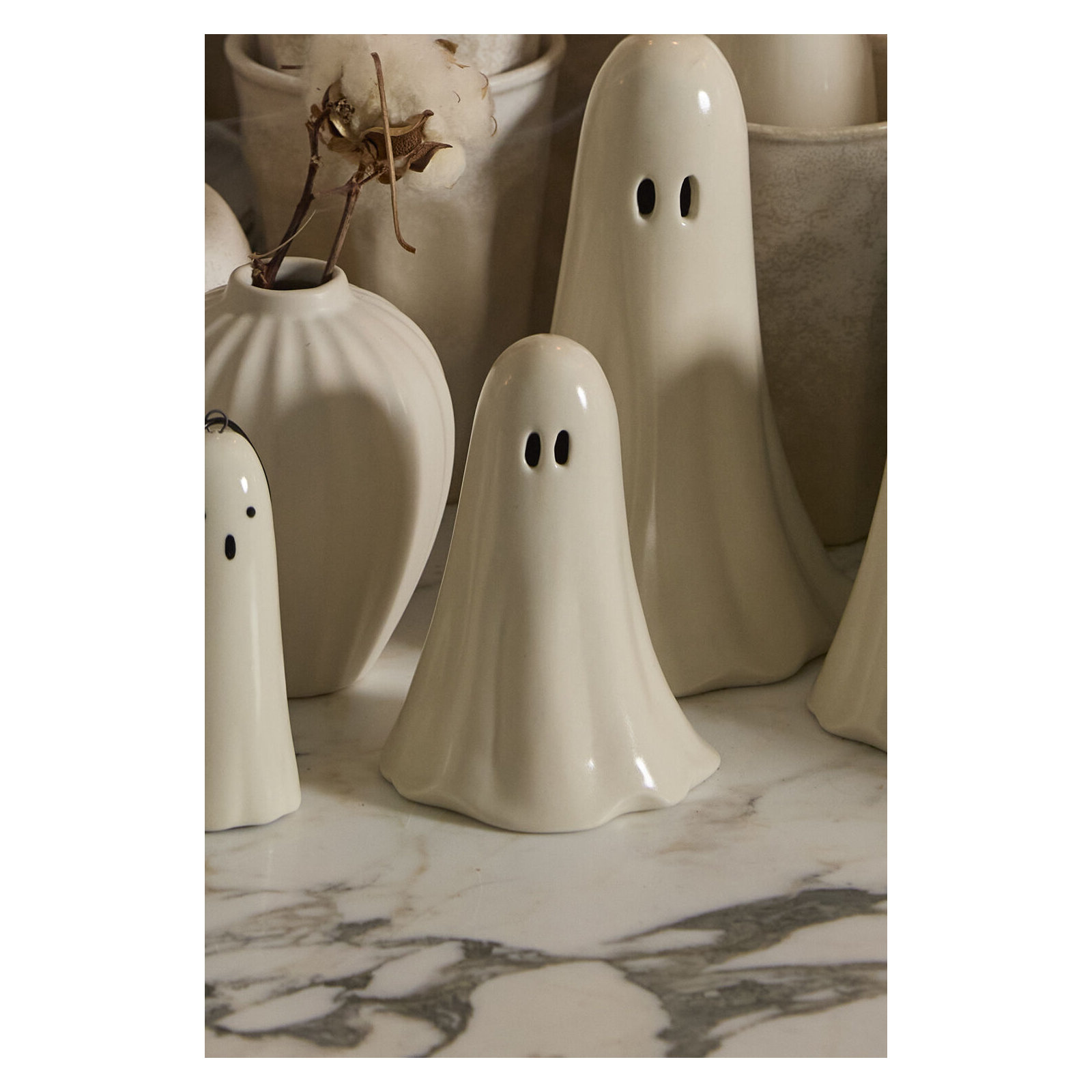 Not So Ghostly Figurine, 5" H x 3.5" W x 3.25" D