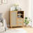 Rattan Buffet Cabinet With Adjustable Shelf, Sideboard With Drawers For Living Room, Kitchen, Entryway-983279935