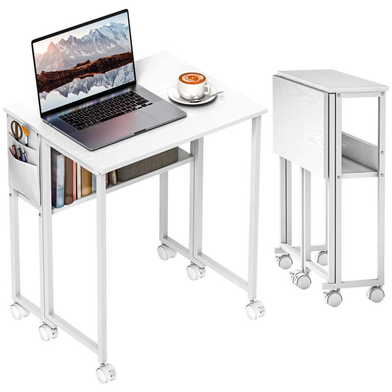 Writing Desk, 75cm H x 63cm W x 50cm D, White/White