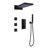 Luxury Thermostatic 4-Function Shower System with Rainfall, Waterfall, Handheld & Body Jets – cUPC Certified-73447556
