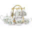 DNGJU 30.7oz. Floral Teapot Set