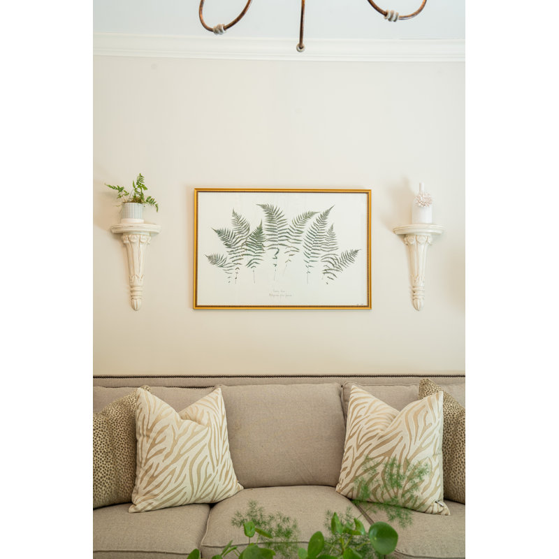Lady Fern Garden Print by Sandy Whitaker, Gold Bead 2
