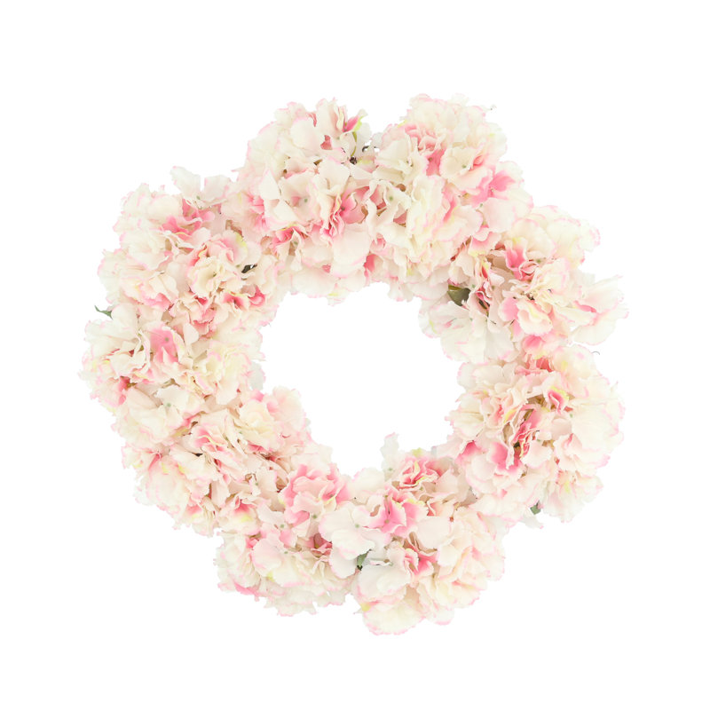 Couronne d'hortensia 24 po Sofia, Rose clair