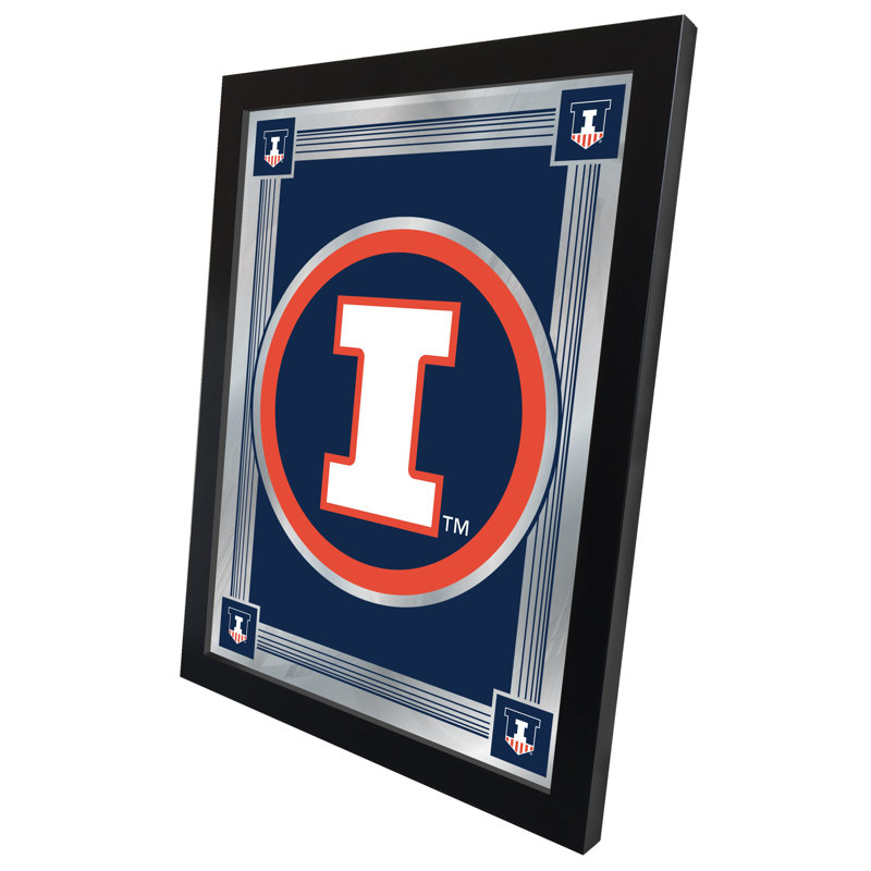 NCAA Logo Mirror, impression encadrée, Illinois