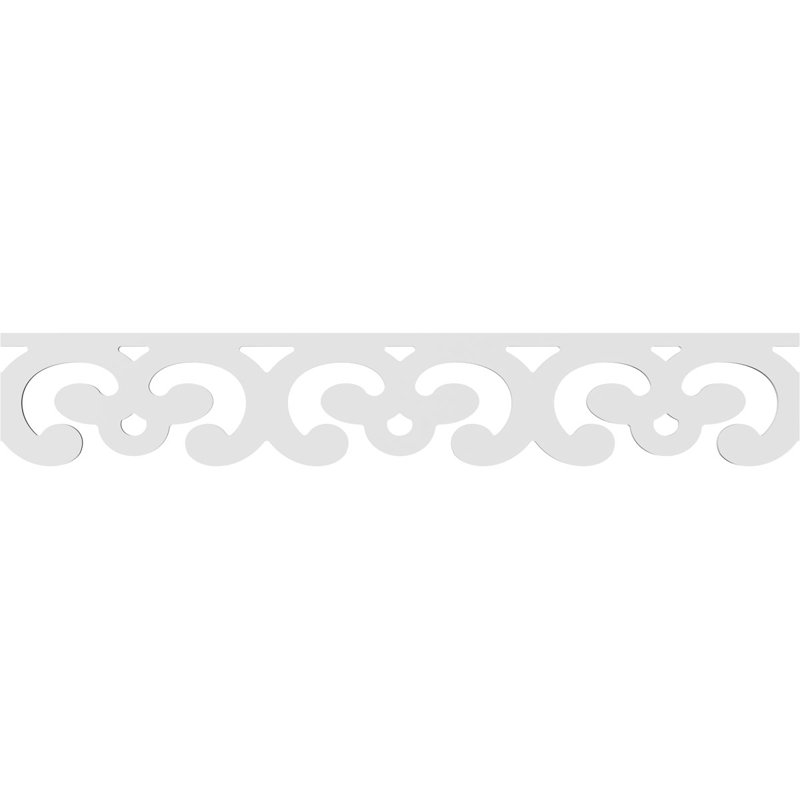 Bordure de sol en PVC de qualité architecturale Marona, H 8 po x L 48 po x P 0,63 po