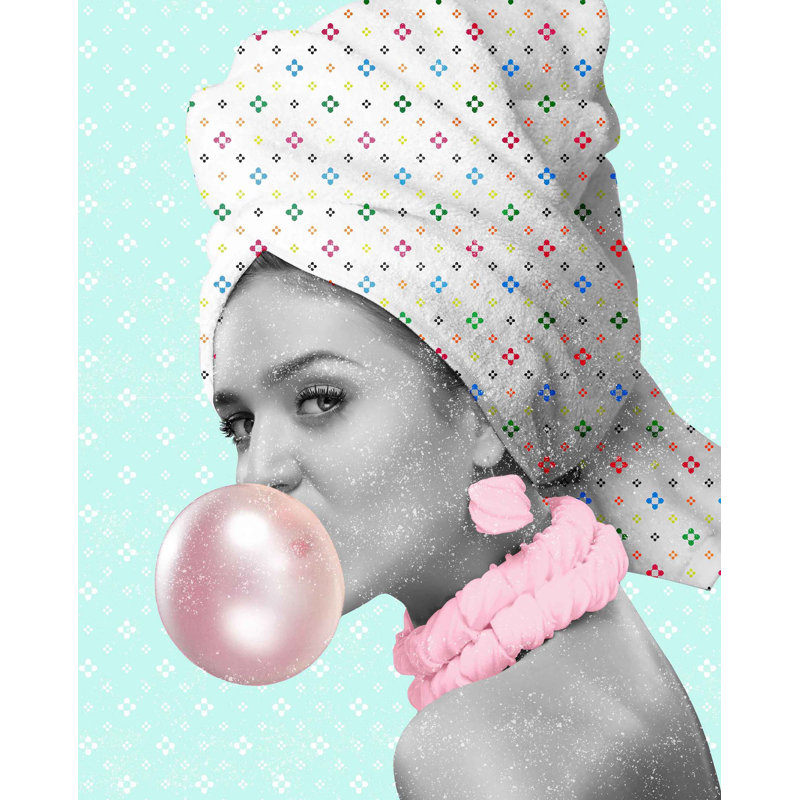 Bubble Gum, 41" H x 33" W, Wrapped Canvas