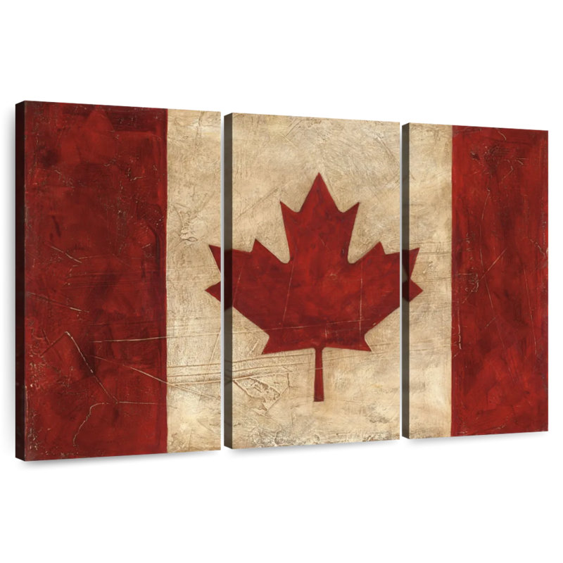 Drapeau canadien rétro Borges, H 36 po x l 57 po