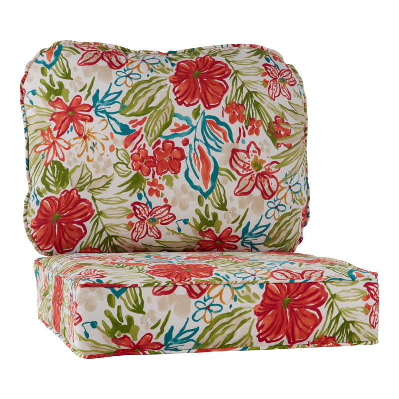 Outdoor 2-Piece Deep Seat Cushion Set, Breeze Floral