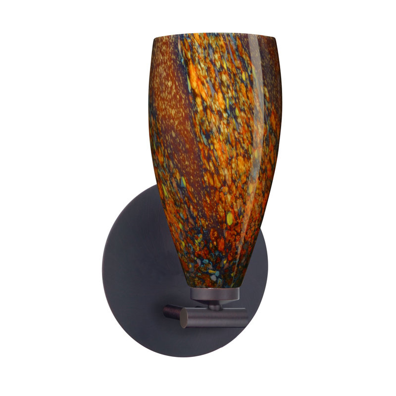 Applique murale 1 lumières Ritwik, Bronze, Carrera