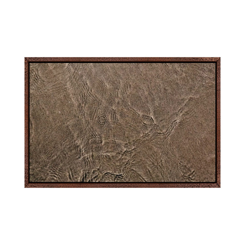 Coronado Gold Sand II by Bethany Young - Print on Canvas, 45.72cm H x 66.04cm W x 3.81cm D, Classic Brown Wood Framed