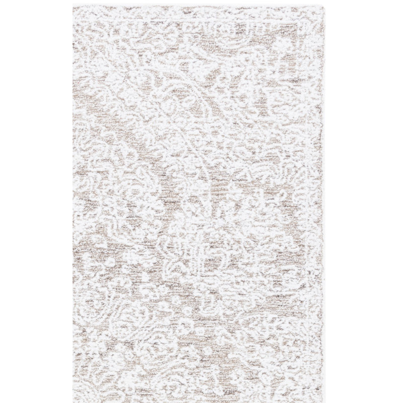 Meshia Hand Tufted Performance Oriental Rug, Square 6'