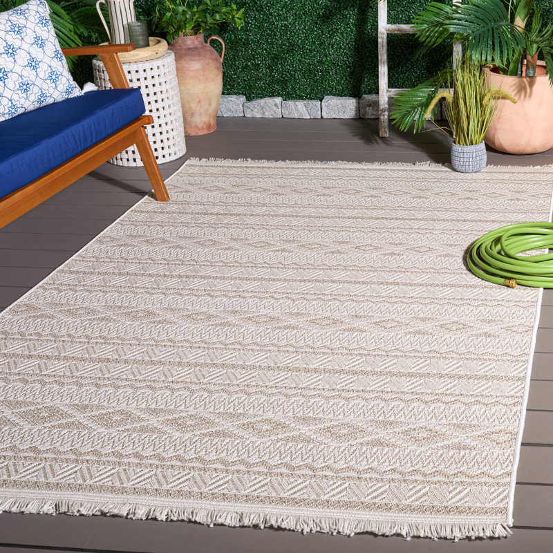 Wrayanne Wicker Performance Southwestern Rug, Rectangle 5'3" x 7'6"