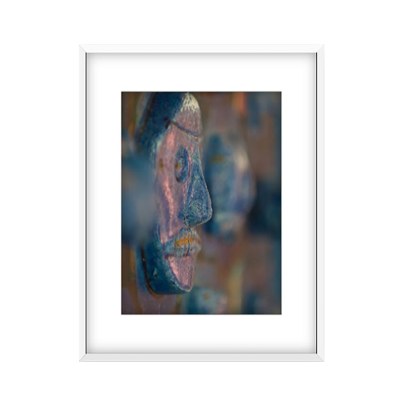 Adorno Print by Francis Augustine, White, White Framed Paper, 48" H x 32" W x 0.8" D