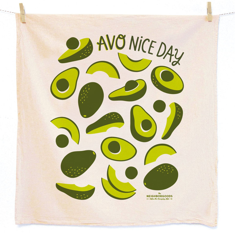 Avocado Tea Towel and Pot Holder Set