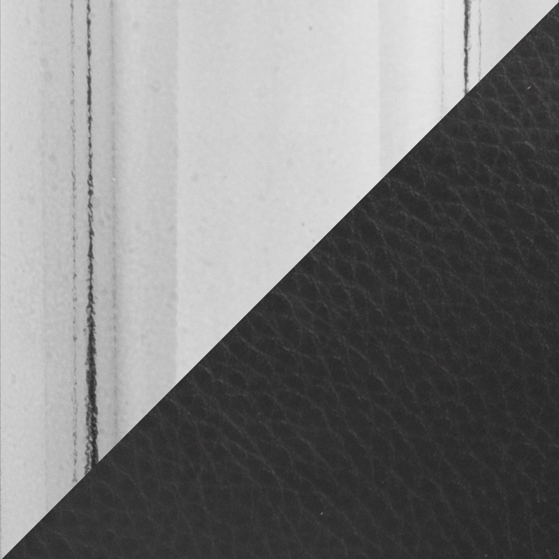 Tabourets de bar réglables Poppy, Chrome chrome, Noir