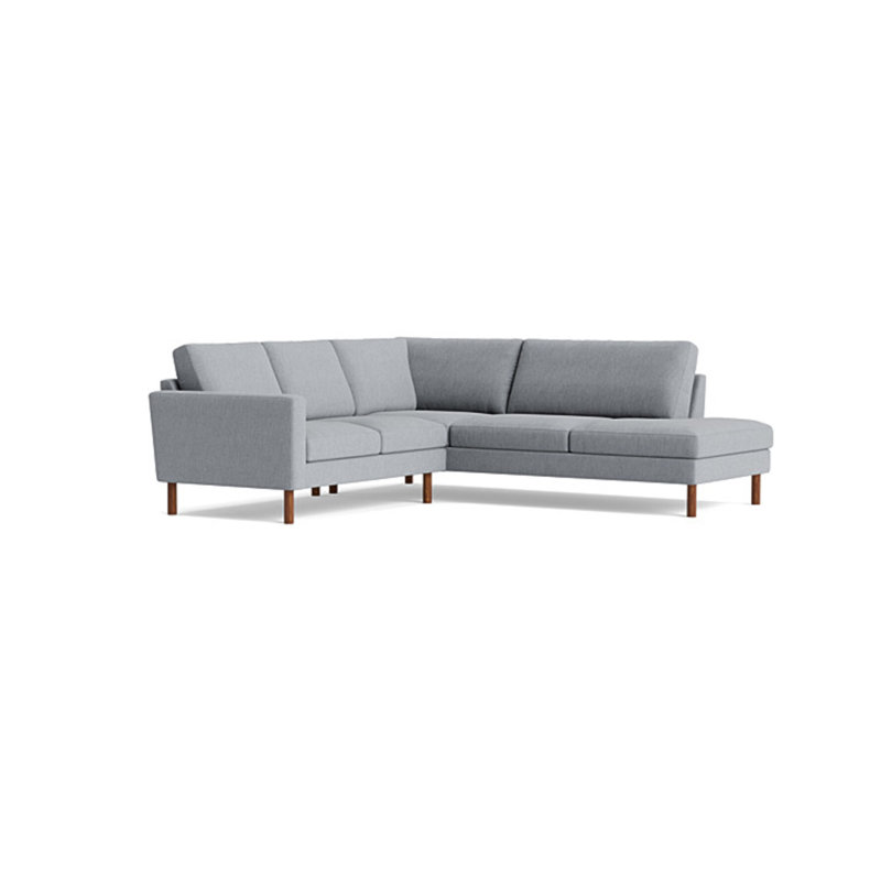 Laguna Sectional, Performance Weave - Zinc, Right Hand Facing