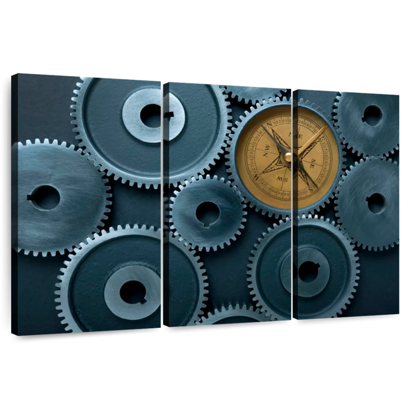 Cogs And Compass, 28" H x 45" W