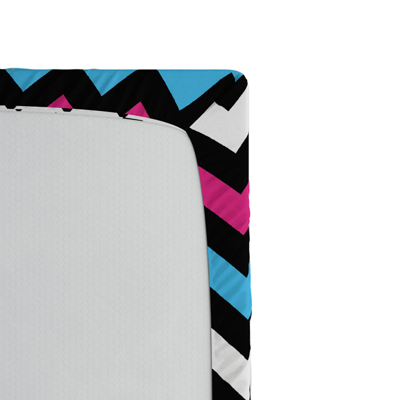 Microfiber Chevron Fitted Sheet, Full Fitted Sheet