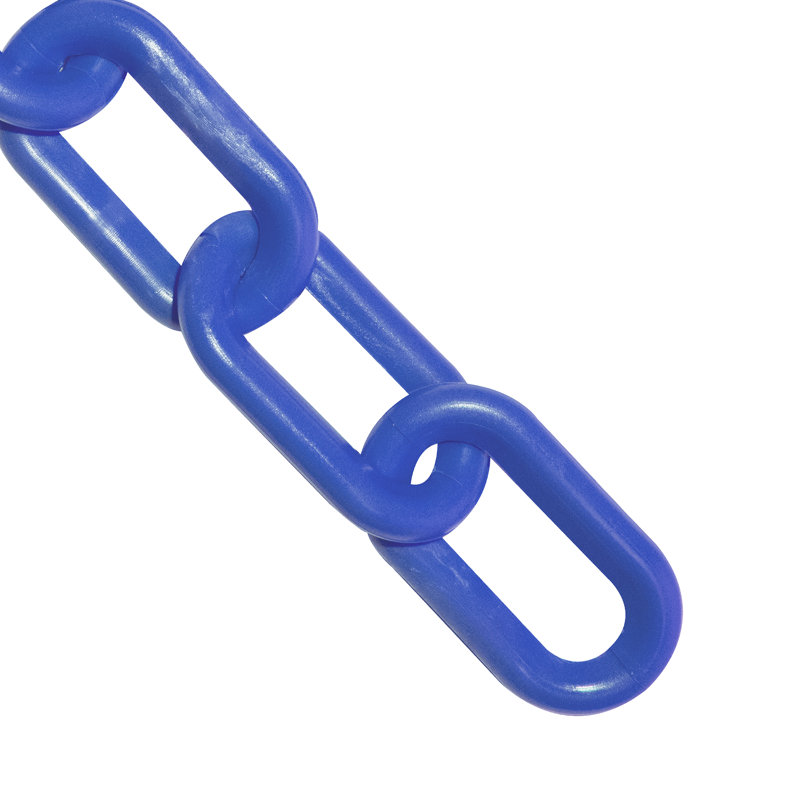 Chaîne en plastique, Bleu, H 1,44 po x l 300 po x P 0,21 po
