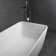 67" Rectangular Freestanding Solid Surface Resin Stone Bathtub