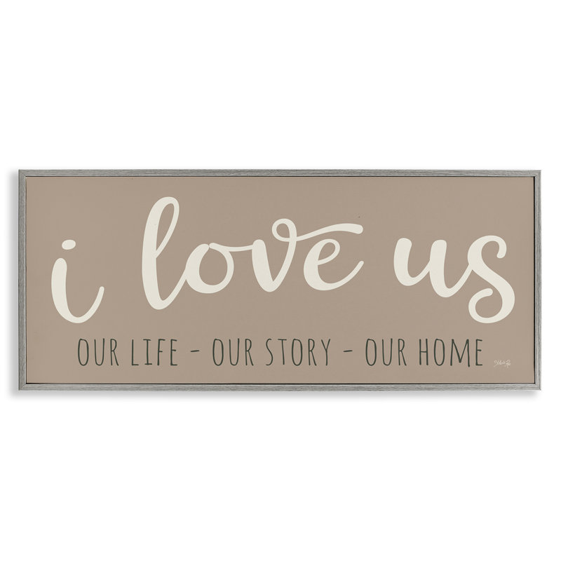 I Love Us, estampe numérique par Marla Rae, Estampe numérique Farmhouse, H 13 po x l 30 po