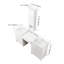 Meuble-lavabo double 72 po avec 2 lavabos et portes à fermeture douce
