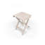 Fully Assembled All-Weather Recycled HDPE Outdoor Folding Bistro Table, Teak Brown-1447287248