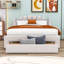 Lit plateforme tapissier Aureliano-2053297377