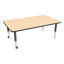 Table d'activités préscolaire rectangulaire à hauteur réglable avec roulettes-50509301-50509290-50509292