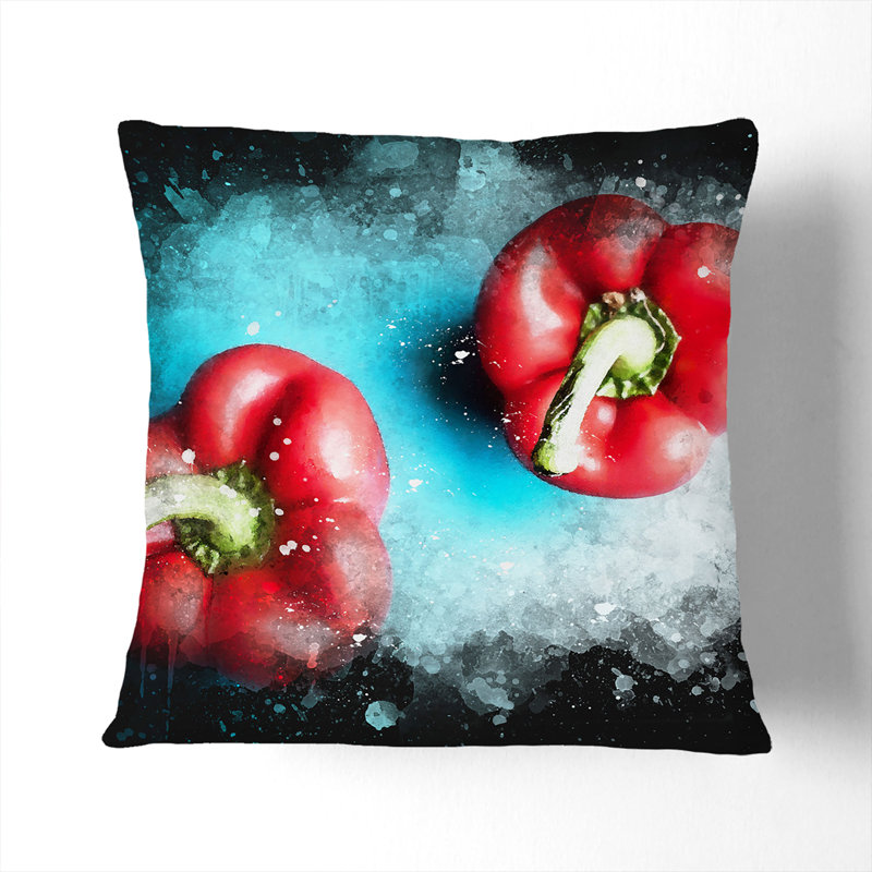 Square Throw Cushion, Black, 40cm H x 40cm W x 15cm D