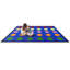 Tapis bleu éducatif touffeté à pois-1449476700