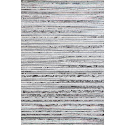 Striped Area Rug in Ivory