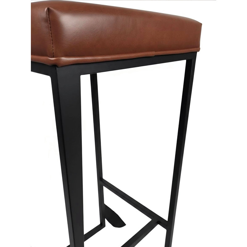Tabouret en métal, TAN / BLACK