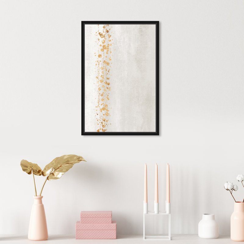 «Down The River Pearl», reproduction de peinture verticale sur toile, Toile avec cadre flottant noir