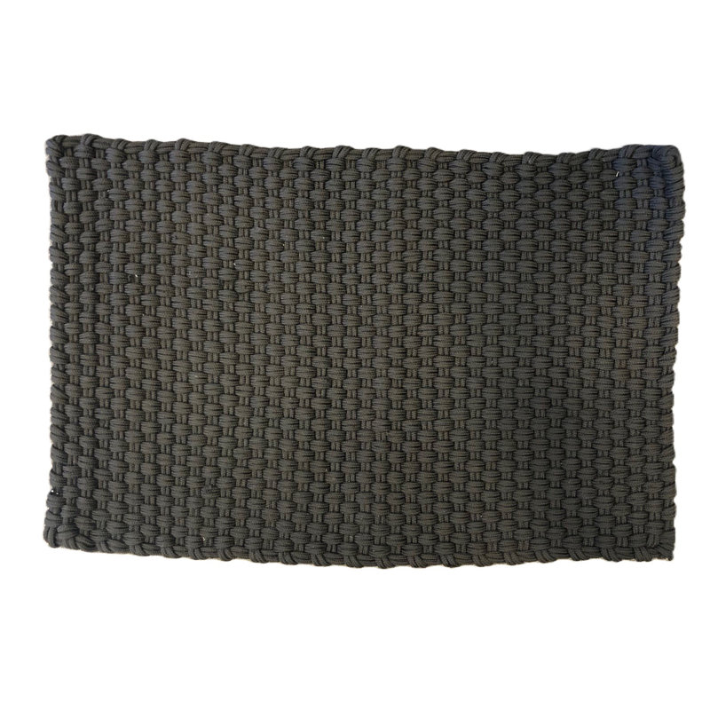 Tapis de sable tressé cordé taille 2 x 3, Noir, noir, noir, noir