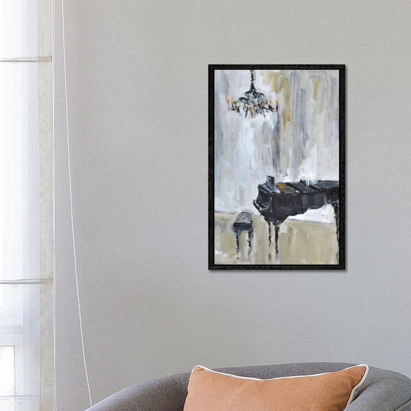 Baby Grand #3 1 Piece Painting on Canvas, 66.04cm H x 45.72cm W x 3.81cm D, Black Framed