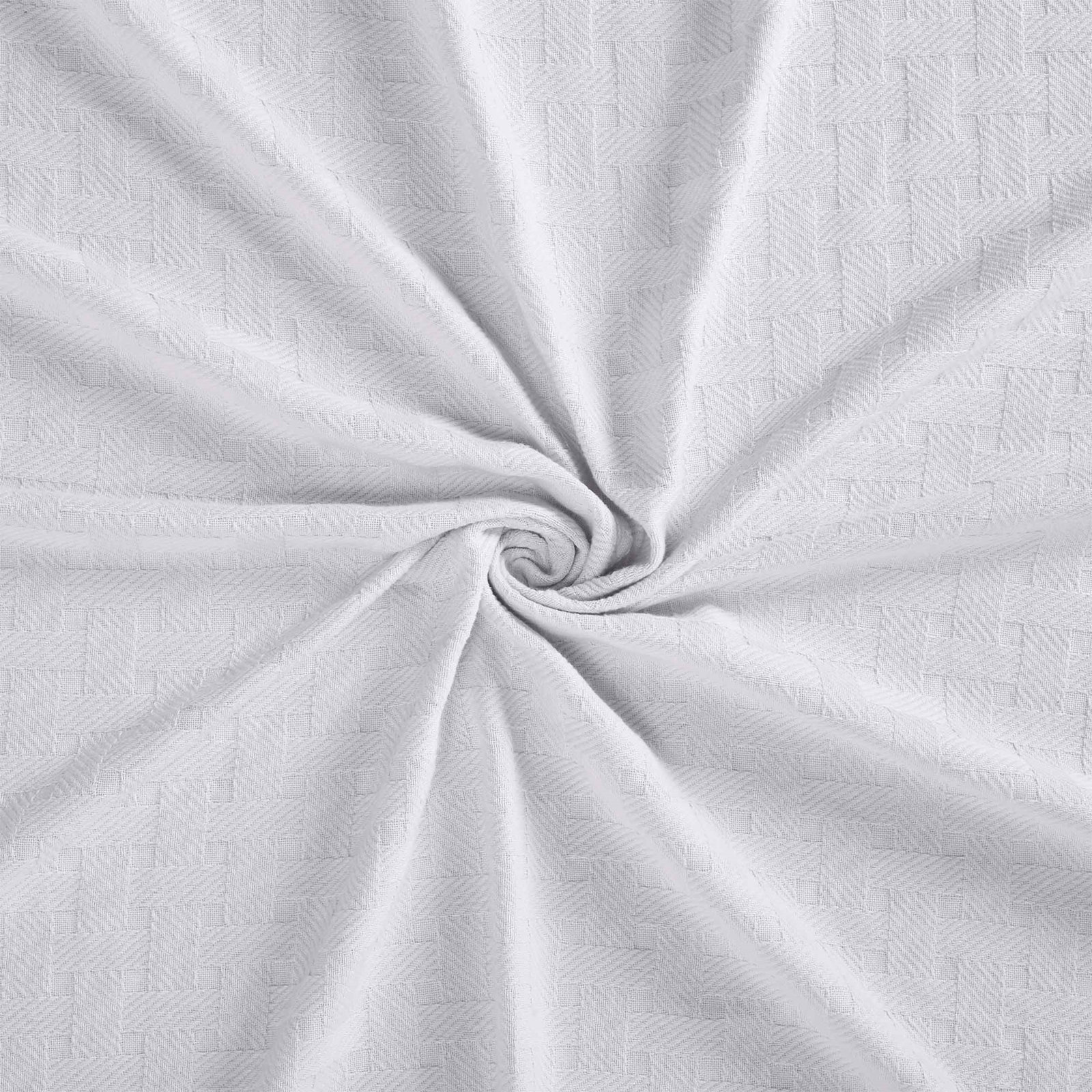 Bertie Cotton Throw Blanket, White, King