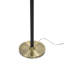 Lampe sur pied Mercer - Charité or - Abat-jour en verre plaqué argent